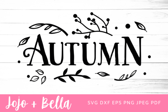 Autumn Sign SVG: A Graphic Design Asset for Fall-Themed Content