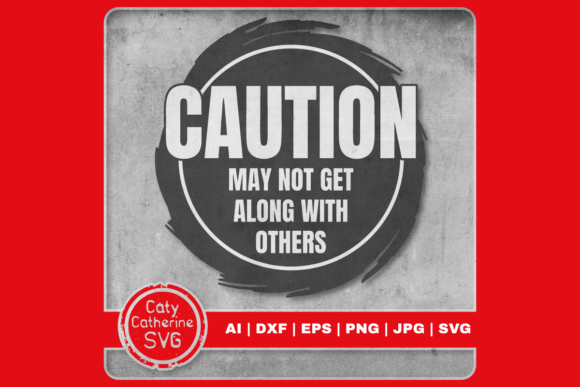 Caution Graphic for Crafts: A Fun Design for Handmade Projects