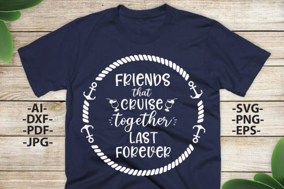 Friends Cruise Svg for Embroidery Projects
