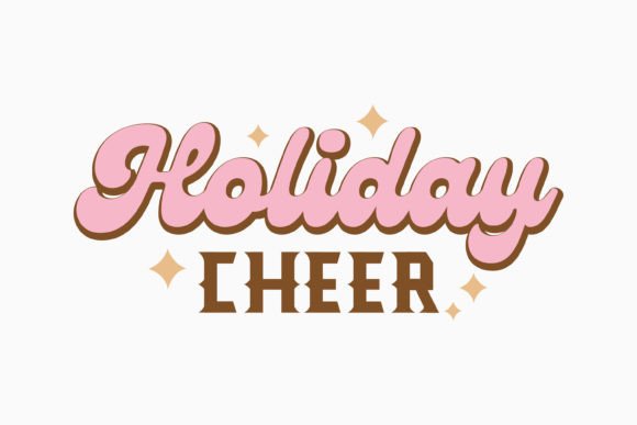 Holiday Cheer Christmas Quote SVG for Crafts and Graphics