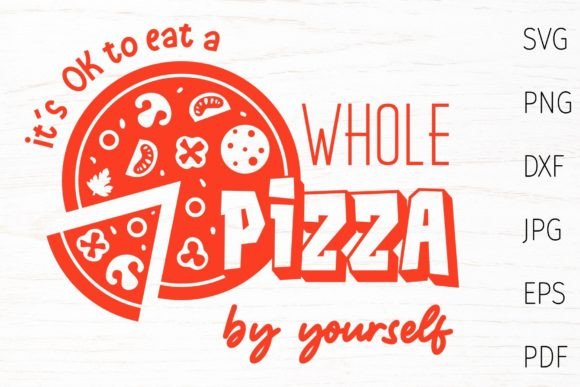 Pizza Svg Cut File for Crafts and Graphics