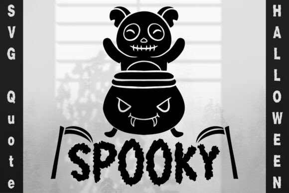 Spooky Halloween Quote SVG for Crafts and Graphics