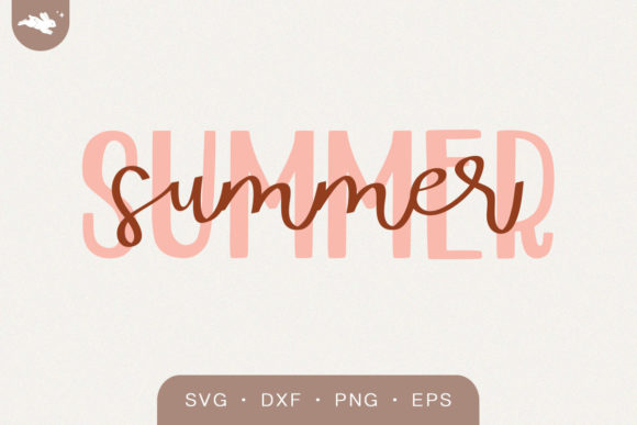 Summer Word SVG: A Graphic Design Asset for Crafts
